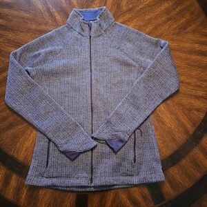Columbia Women's Purple And Gray Herringbone Jacket Size L